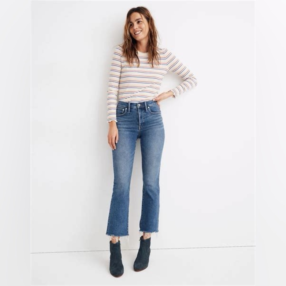 Madewell Cali Demi-Boot Jeans in Fleetwood Wash Size 26